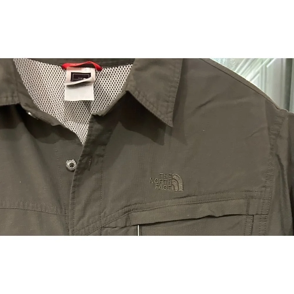 The North Face Outdoor Life Streetwear Olive Hiking shirt outdoorsy‎ Gorpcore L